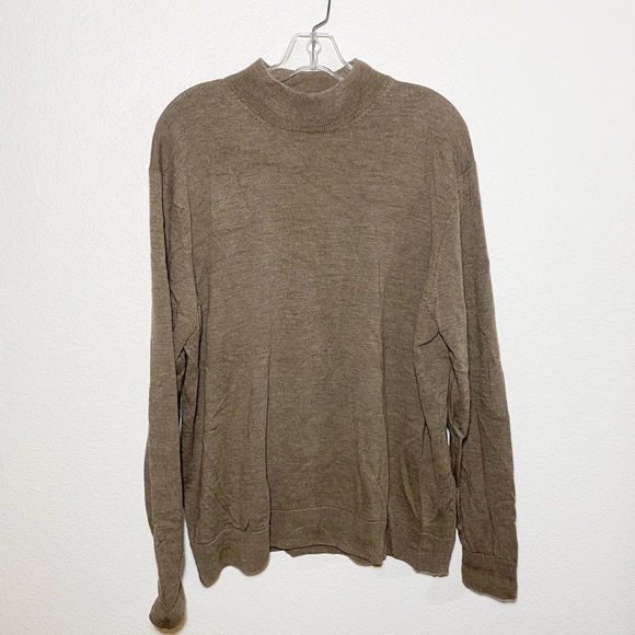 Murano Sweaters - Murano Mock Neck Merino Wool Sweater